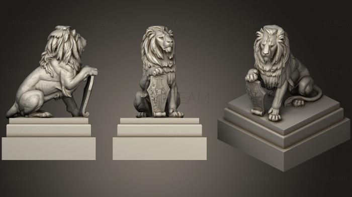 Статуэтки львы тигры сфинксы lion 01